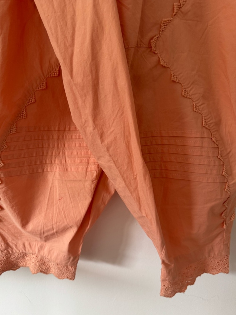 Free People Beach Life Peach Cotton Harem Pants and Swing Tank Set XS - Picture 7 of 11